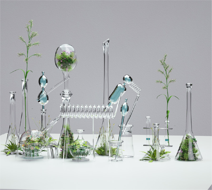 実験×植物発電